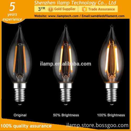 ilamptech LED candle light E14 energy saving candle light bulb led pull tail light bulb